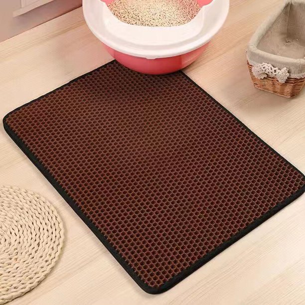 Estera de caja de arena EVA impermeable para gatos, almohadilla antideslizante para ARENA, alfombrilla de cama lavable, almohadilla de limpieza