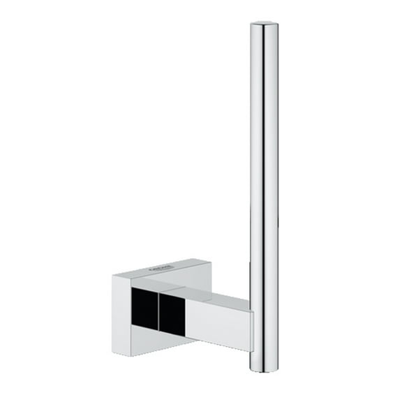 Grohe 40 623 1 Essentials Cube Wall Mounted Spring Bar Toilet Paper Holder - Chrome
