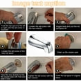 thumbnail image 7 of Bathtub Faucet Easy to Install Tub Spout with Diverter,American Standard Tub Faucet Replacement Fits 1/2" Copper Water Tube(5/8" Diameter) with Hex Wrench Chrome Finish, 7 of 7
