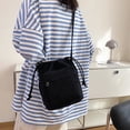 thumbnail image 5 of Small Drawstring Bucket Purse for Women Cute Canvas Crossbody Bag Shoulder Handbag for Teen Girls, 5 of 5