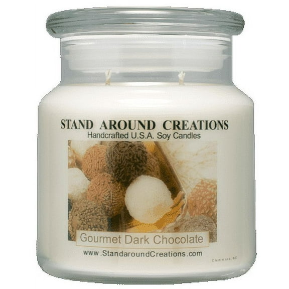 GOURMET DARK CHOCOLATE APOTHECARY 16-OZ. ALL NATURAL SOY CANDLE