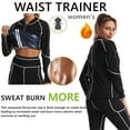 thumbnail image 6 of Long Sleeve Shirts For Women Sauna Jacket Slimming Sweat Sauna Suit Sauna Shirt Workout Tops Body Shaper Womens Long Sleeve Tops, 6 of 7