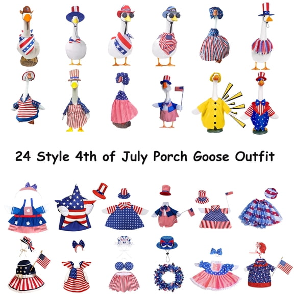 Qocolhg Spring Rain Coat Porch Goose Outfit, Raincoat Goose Outfit Porch Goose Clothes Cute Costume Outfit for 23" Lawn Decor Outdoor Garden Patio Statue