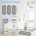 thumbnail image 4 of SUPTREE Floor Spray Mop with Washable Mop Pads Refillable Spray Bottle Mop for Hardwood Wood Kitchen Laminate Floor Cleaning, 4 of 7