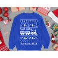thumbnail image 4 of Robot Santa Ugly Christmas Sweater Kids Sweatshirt Train Long Sleeve T-Shirt 2T Blue, 4 of 5