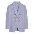 thumbnail image 2 of Vedolay Women's Blazer jackets Suit Jackets for Women Casual Long Sleeve Open Front Lapel Collar Work Office Blazer Jacket,Purple S, 2 of 4