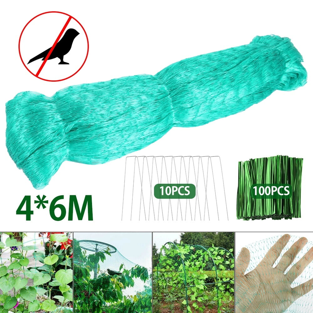 1 PC 4x6M Green Garden Net Plant Pond Bird Net Protection Fruit TRP+10