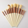 thumbnail image 3 of Makeup Brushes, 13pcs Makeup Brusheas Set with Wooden Handle, Include Foundation, Concealer, Blush, Eyeshadow, Eyeliner, Powder, Highlighter, Blending, Face Brush Set, 3 of 4