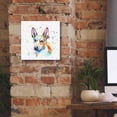 thumbnail image 5 of Epic Graffiti 'Colorful Watercolor Basenji' by Furbaby Affiliates, Canvas Wall Art, 12"x12", 5 of 8