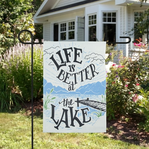 Northlight Life is Better at the Lake Outdoor Garden Flag 12.5" x 18"