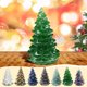 thumbnail image 1 of mfyjkho Árbol de Navidad de resina para mesa, mini decoración navideña para escritorio o estante, 1 unidad, 1 of 7