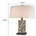 thumbnail image 5 of Benzara BM240307 Table Lamp with Abstract Mirror Block Base, Bronze, 5 of 5