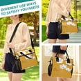 thumbnail image 5 of FORMRS Insulated Lunch Bag for Work School Unisex Large Capacity Cooler with Shoulder Strap, White Flowers, 5 of 6