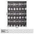 thumbnail image 4 of ONETECH  Christmas Throw - Large Fluffy Blanket Throw Over for Bed, Sofa, Couch - Plush Snuggly Cosy Winter Warmer - Scandi Nordic Grey, 4 of 6