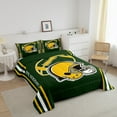 thumbnail image 3 of Erosebridal American Football Comforter Set Toddler Rugby Games Bedding Set Sport Arena Yellow Green Comforter Sports Theme Quilt Set, 3 of 7