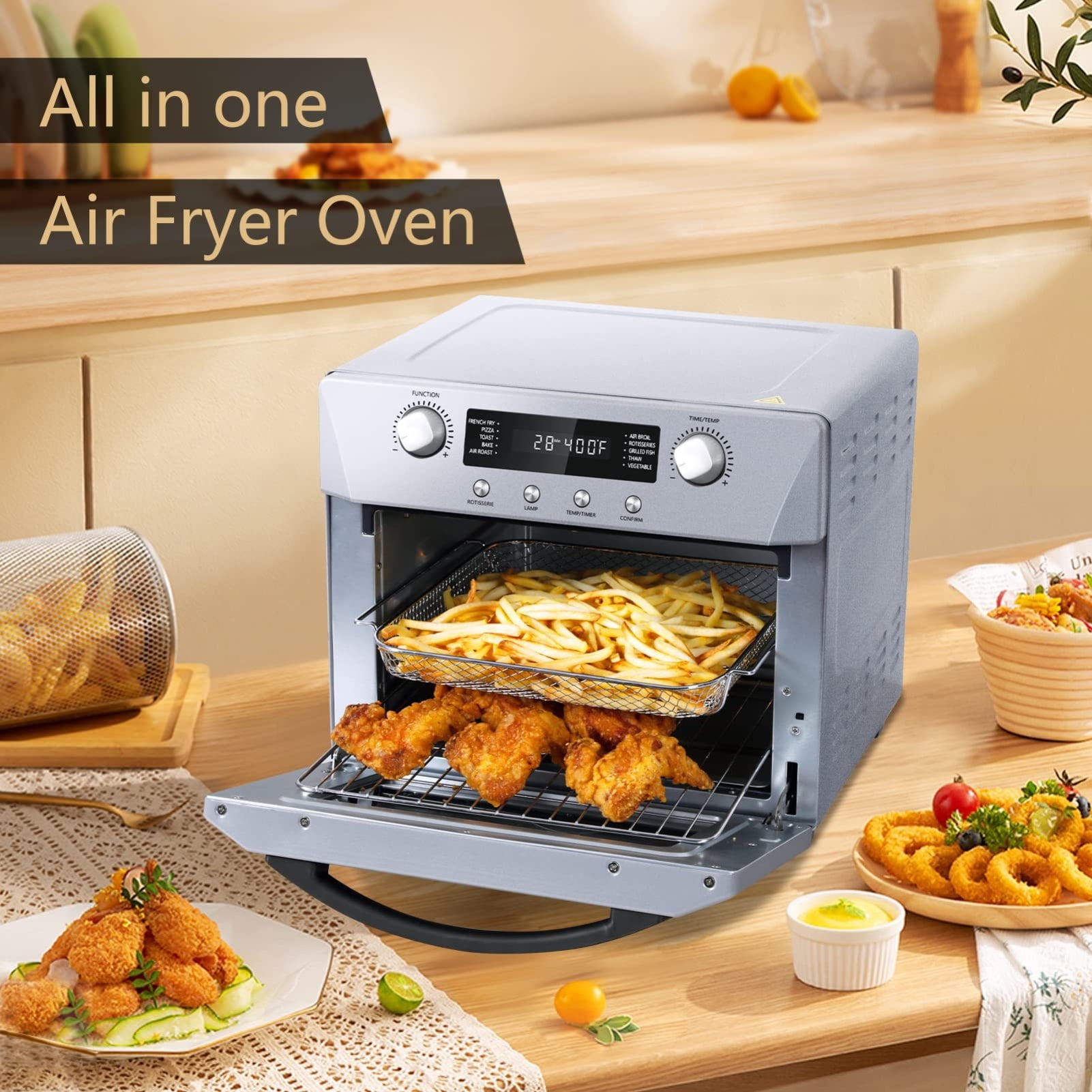 CUSIMAX Toaster Oven, 15.5 Quart Air Fryer Combo • Price »
