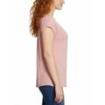 thumbnail image 4 of Jessica Simpson Women's V-Neck Soft Jersey Knit Top, Pink Large, 4 of 5