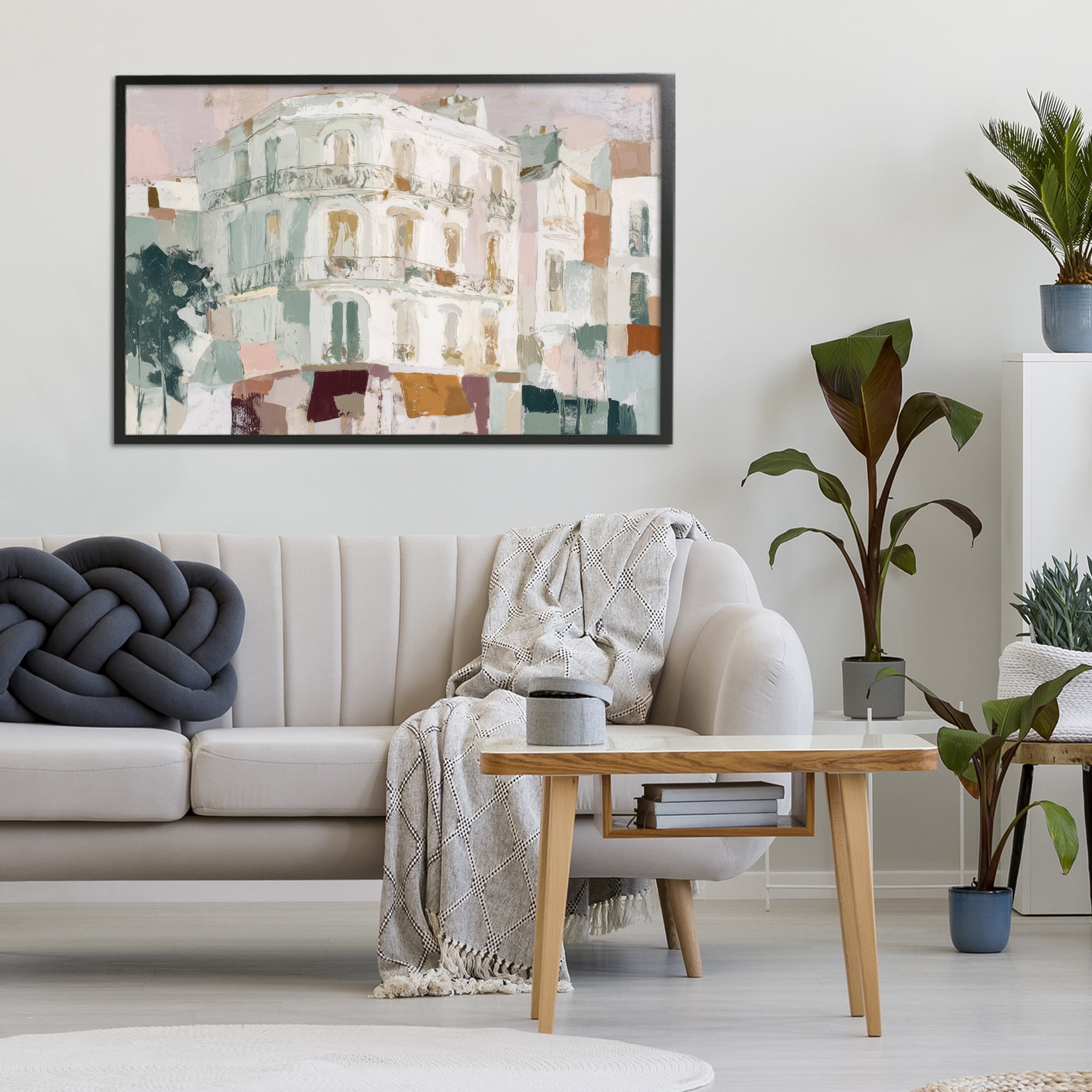 Stupell Industries Barcelona Street Corner Black Framed Giclee Art, design by Chromatic Storm Studio