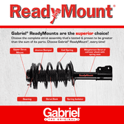 Gabriel G56998 Ultra ReadyMount Rear Complete Strut Assembly Fits 97-00 Acura EL; 96-00 Honda Civic (1 pack)
