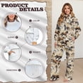 thumbnail image 6 of Yuyamidu Women's Tracksuits Lounge Sets Loungewear 2 Piece Outfits Horse Print Drawstring Sweatshirt Wide Leg Sweatpants Matching Sweatsuit for Party Holiday Athletic Tops Bottoms Set XL, 6 of 7