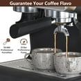 thumbnail image 3 of Espresso Coffee Machine with Grinder, 20 Bar Semi-Automatic Espresso Maker with Milk Frother Steamer Wand for Cappuccino, Latte, Macchiato, 2.8 L Water Tank, PID Temperature Control, 3 of 9