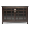 thumbnail image 6 of Simpli Home Connaught 46 inch Wide Solid Wood Traditional Low Storage Cabinet in Dark Chestnut Brown, 6 of 8
