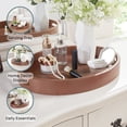 thumbnail image 4 of Convenience Conccepts Palm Beach Oval Decorative Serving Tray, Terracotta, 4 of 5