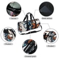 thumbnail image 2 of Butterfly Dance Bag, Shoe Bag, Duffle Bag, Luggage Bag: 17.7 Inch Sports Bag with Interior Zipper Pocket and Large Capacity, 2 of 6
