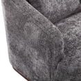 thumbnail image 3 of MAYEERTY Swivel Barrel Chair, Comfy Round Accent Sofa Chair for Living Room, 360 Degree Swivel Barrel Club Chair, Leisure Arm Chair for Nursery, Hotel, Bedroom, Office, Lounge (Gray), 3 of 21