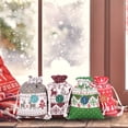 thumbnail image 3 of SUNSIOM Christmas Candy Bag Set Hanging Drawstring Gift Bags Treat Bags with Rope and Tag/Stickers, 3 of 6