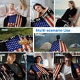 thumbnail image 5 of Striped Black Cooling Blanket,Lightweight Breathable Summer Throw Blanket with Double Sided Cold Effect,Independence Day American Flag Red Blue Picnic Blankets Bed Sheet for Hot Sleepers 40"x60", 5 of 8