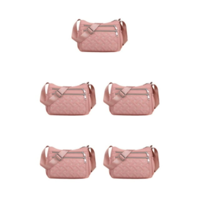 kurtrusly Premium Crossbody Bag For Fashionable And Practical Look Gift Messenger Bag pink 5Set