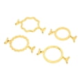 thumbnail image 1 of Wax Seal Molds, Gold Color Sturdy  Assorted Style 4 Pieces Sealing Wax Molds  for Wrapping, 1 of 7