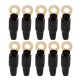 thumbnail image 1 of 10 piezas de terminales de cable de cobre Conectores de terminal de anillo de batería Calibre 0 de 12 mm para caja de distribución Inicio Vehículo, 1 of 10