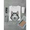 thumbnail image 3 of Husky With Different Eye Colors Tee Men's -Image by Shutterstock, 3 of 4
