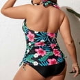 thumbnail image 4 of Delconic Womens Plus Size Bikini Swimsuit Set High Waist Backless Sexy Two Piece Bathing Suit, 4 of 5