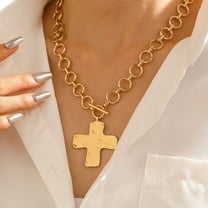European And American Cross Alloy Pendant Necklace