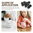 thumbnail image 3 of Luxshiny Black Round Money Box Stopper with Key for Home Use Plastic Lockable Coin Bank Accessory 10pcs, 3 of 8