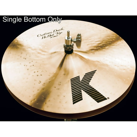 Zildjian K0945  14" K Custom Dark Hi Hat - Bottom Drum Set Cymbal