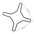 thumbnail image 2 of FONDOTIN Wok Stand for Gas Stove Stove Rack Silver Adjustable Dimensions for Gas Stove 1Pack, 2 of 8