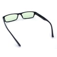 thumbnail image 7 of SA106 Mens Hippie Pimp Color Lens Narrow Rectangular Black Frame Sunglasses Green, 7 of 7