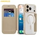 thumbnail image 2 of AMORUS For iPhone 17 Pro Max Case Compatible with MagSafe RFID Blocking Card Holder Leather Phone Co, 2 of 5