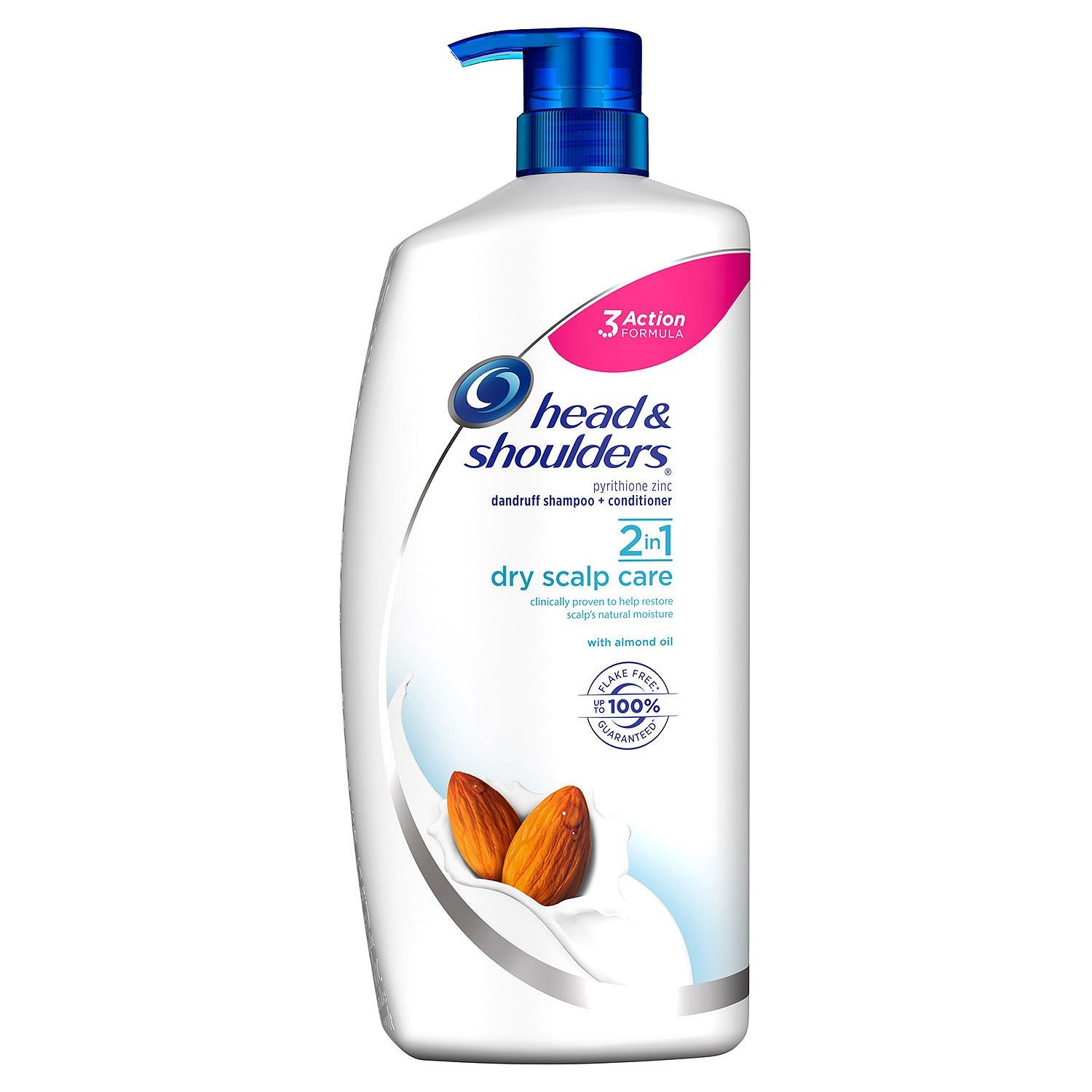 Head & Shoulders 2in1 Dry Scalp Care Shampoo & Conditioner, Almond Oil, 43.3 Fl Oz