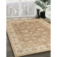 thumbnail image 3 of Ahgly Company Machine Washable Indoor Rectangle Traditional Brown Area Rugs, 7' x 10', 3 of 7