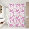 thumbnail image 4 of Thick Waterproof Plastic Shower Curtain, Mildew Resistant Bathroom Curtain, Privacy Screen Divider for Shower Room, Toilet, Bedroom, Wet Dry Separation & Decorative Bath Curtain, 71*31in, Pink, 4 of 6