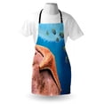 thumbnail image 3 of Starfish Apron Starfish Hard Coral with Group of Damselfish Water Surface Caribbean Sea Colorful, Unisex Kitchen Bib Apron with Adjustable Neck for Cooking Baking Gardening, Multicolor, by Ambesonne, 3 of 3