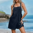thumbnail image 2 of aidice Overalls for Women Summer Casual Adjustable Strap Button Loose Shorts Jumpsuits with Pockets, 2 of 7