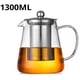 thumbnail image 2 of Tetera de Vidrio Resistente Al con Tetera de Acero Inoxidable, Tetera con Infusor, Tetera Puer Oolong de 1300 Ml., 2 of 5