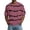 Deep Red, variant on Men's Casual Striped Print Short Sleeve Shirt, Breathable Waffle Knit V-Neck Summer Top, Lightweight Textured Pattern for Everyday Casual and Outdoor Wear Wine M