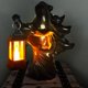thumbnail image 2 of 1pc Halloween Ghost Statue Light, Halloween Ghost Decor Holding Lantern, Resin Scuplture Outdoor Halloween Decoration, 2 of 4